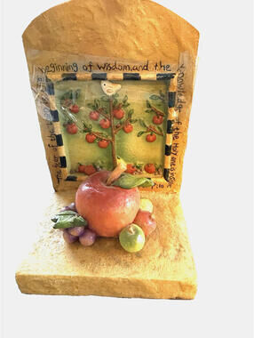 Teacher School House Themed Collectable Heavy Pair of Vintage Book Ends